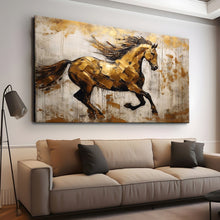 Load image into Gallery viewer, Stretched canvas wall art print – Canvas Wall Art Painting Horses HR213 – Small – 30x20 in (75x50 cm) – Iloski Art LLC