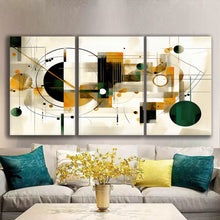 Load image into Gallery viewer, Gallery wrapped canvas wall art print – Modular Art Collection: Contemporary Designs in Pieces MAC020 – Small S (20x30inchx3p - total length 60inch/150cm)