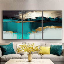 Load image into Gallery viewer, Gallery wrapped canvas wall art print – Modular Art Collection: Contemporary Designs in Pieces MAC081 – Small S (20x30inchx3p - total length 60inch/150cm)