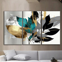 Load image into Gallery viewer, Gallery wrapped canvas wall art print – Modular Art Collection: Contemporary Designs in Pieces MAC022 – Small S (20x30inchx3p - total length 60inch/150cm)