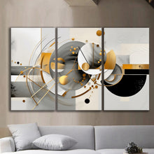 Load image into Gallery viewer, Gallery wrapped canvas wall art print – Modular Art Collection: Contemporary Designs in Pieces MAC025 – Small S (20x30inchx3p - total length 60inch/150cm)