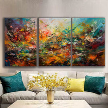 Load image into Gallery viewer, Gallery wrapped canvas wall art print – Modular Art Collection: Contemporary Designs in Pieces MAC090 – Small S (20x30inchx3p - total length 60inch/150cm)