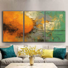 Load image into Gallery viewer, Gallery wrapped canvas wall art print – Modular Art Collection: Contemporary Designs in Pieces MAC024 – Small S (20x30inchx3p - total length 60inch/150cm)