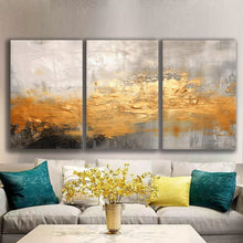 Load image into Gallery viewer, Gallery wrapped canvas wall art print – Modular Art Collection: Contemporary Designs in Pieces MAC093 – Small S (20x30inchx3p - total length 60inch/150cm)