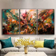 Load image into Gallery viewer, Gallery wrapped canvas wall art print – Modular Art Collection: Contemporary Designs in Pieces MAC094 – Small S (20x30inchx3p - total length 60inch/150cm)