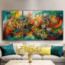 Load image into Gallery viewer, Gallery wrapped canvas wall art print – Modular Art Collection: Contemporary Designs in Pieces MAC096 – Small S (20x30inchx3p - total length 60inch/150cm)