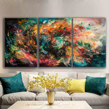 Load image into Gallery viewer, Gallery wrapped canvas wall art print – Modular Art Collection: Contemporary Designs in Pieces MAC100 – Small S (20x30inchx3p - total length 60inch/150cm)