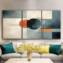 Load image into Gallery viewer, Gallery wrapped canvas wall art print – Modular Art Collection: Contemporary Designs in Pieces MAC028 – Small S (20x30inchx3p - total length 60inch/150cm)