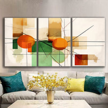 Load image into Gallery viewer, Gallery wrapped canvas wall art print – Modular Art Collection: Contemporary Designs in Pieces MAC101 – Small S (20x30inchx3p - total length 60inch/150cm)