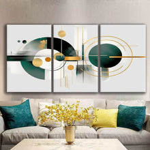 Load image into Gallery viewer, Gallery wrapped canvas wall art print – Modular Art Collection: Contemporary Designs in Pieces MAC107 – Small S (20x30inchx3p - total length 60inch/150cm)