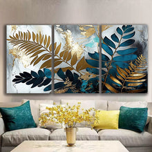 Load image into Gallery viewer, Gallery wrapped canvas wall art print – Modular Art Collection: Contemporary Designs in Pieces MAC110 – Small S (20x30inchx3p - total length 60inch/150cm)
