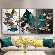 Load image into Gallery viewer, Gallery wrapped canvas wall art print – Modular Art Collection: Contemporary Designs in Pieces MAC112 – Small S (20x30inchx3p - total length 60inch/150cm)