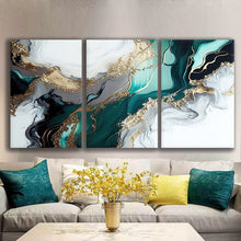 Load image into Gallery viewer, Gallery wrapped canvas wall art print – Modular Art Collection: Contemporary Designs in Pieces MAC114 – Small S (20x30inchx3p - total length 60inch/150cm)