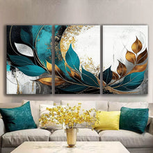Load image into Gallery viewer, Gallery wrapped canvas wall art print – Modular Art Collection: Contemporary Designs in Pieces MAC039 – Medium M (24 × 36 inches × 3 pieces – Total length 72 inches)