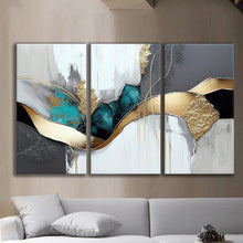 Load image into Gallery viewer, Gallery wrapped canvas wall art print – Modular Art Collection: Contemporary Designs in Pieces MAC046 – Small S (20x30inchx3p - total length 60inch/150cm)