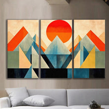 Load image into Gallery viewer, Gallery wrapped canvas wall art print – Modular Art Collection: Contemporary Designs in Pieces MAC047 – Small S (20x30inchx3p - total length 60inch/150cm)