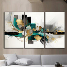 Load image into Gallery viewer, Gallery wrapped canvas wall art print – Modular Art Collection: Contemporary Designs in Pieces MAC048 – Small S (20x30inchx3p - total length 60inch/150cm)