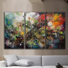 Load image into Gallery viewer, Gallery wrapped canvas wall art print – Modular Art Collection: Contemporary Designs in Pieces MAC049 – Small S (20x30inchx3p - total length 60inch/150cm)