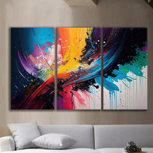 Load image into Gallery viewer, Gallery wrapped canvas wall art print – Modular Art Collection: Contemporary Designs in Pieces MAC050 – Small S (20x30inchx3p - total length 60inch/150cm)