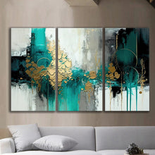 Load image into Gallery viewer, Gallery wrapped canvas wall art print – Modular Art Collection: Contemporary Designs in Pieces MAC058 – Small S (20x30inchx3p - total length 60inch/150cm)