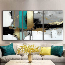 Load image into Gallery viewer, Gallery wrapped canvas wall art print – Modular Art Collection: Contemporary Designs in Pieces MAC063 – Small S (20x30inchx3p - total length 60inch/150cm)