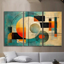 Load image into Gallery viewer, Gallery wrapped canvas wall art print – Modular Art Collection: Contemporary Designs in Pieces MAC067 – Small S (20x30inchx3p - total length 60inch/150cm)