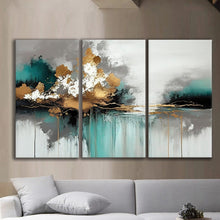 Load image into Gallery viewer, Gallery wrapped canvas wall art print – Modular Art Collection: Contemporary Designs in Pieces MAC069 – Small S (20x30inchx3p - total length 60inch/150cm)