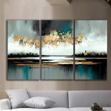 Load image into Gallery viewer, Gallery wrapped canvas wall art print – Modular Art Collection: Contemporary Designs in Pieces MAC074 – Small S (20x30inchx3p - total length 60inch/150cm)