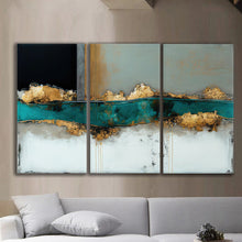 Load image into Gallery viewer, Gallery wrapped canvas wall art print – Modular Art Collection: Contemporary Designs in Pieces MAC075 – Small S (20x30inchx3p - total length 60inch/150cm)