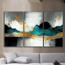 Load image into Gallery viewer, Gallery wrapped canvas wall art print – Modular Art Collection: Contemporary Designs in Pieces MAC079 – Small S (20x30inchx3p - total length 60inch/150cm)