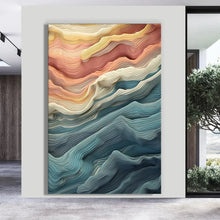 Load image into Gallery viewer, Stretched canvas wall art print – Canvas Wall Art Painting FLUID0068 – Small – 20x30 in (50x75 cm) – Iloski Art LLC