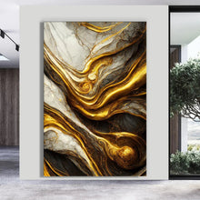 Load image into Gallery viewer, Stretched canvas wall art print – Canvas Wall Art Painting FLUID0079 – Small – 20x30 in (50x75 cm) – Iloski Art LLC