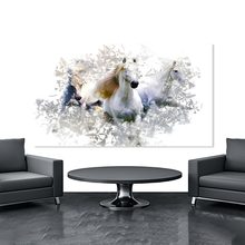 Load image into Gallery viewer, Canvas printed painting, not framed, rolled in tube, subject animal, horsses.