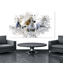 Load image into Gallery viewer, Stretched canvas wall art print – Canvas Wall Art Painting Horses HR282 – Small – 30x20 in (75x50 cm) – Iloski Art LLC