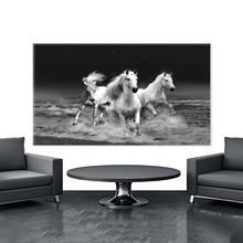 Load image into Gallery viewer, Stretched canvas wall art print – Canvas Wall Art Painting Horses HR285 – Small – 30x20 in (75x50 cm) – Iloski Art LLC