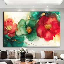 Load image into Gallery viewer, Stretched canvas wall art print – Canvas Wall Art Painting Flowers FLA007 – Small – 30x20 in (75x50 cm) – Iloski Art LLC