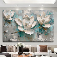 Load image into Gallery viewer, Stretched canvas wall art print – Canvas Wall Art Painting Flowers FL074 – Small – 30x20 in (75x50 cm) – Iloski Art LLC