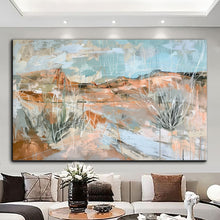Load image into Gallery viewer, Stretched canvas wall art print – Canvas Wall Art Painting Mountains and Prairies MP166 – Small – 30x20 in (75x50 cm) – Iloski Art LLC