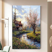 Load image into Gallery viewer, Stretched canvas wall art print – Canvas Wall Art Painting Mountains and Prairies MP144 – Small – 20x30 in (50x75 cm) – Iloski Art LLC