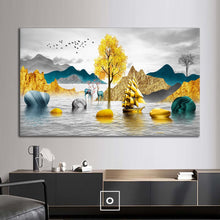 Load image into Gallery viewer, Stretched canvas wall art print – Canvas Wall Art Painting Mountains and Prairies MP179 – Small – 30x20 in (75x50 cm) – Iloski Art LLC