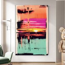 Load image into Gallery viewer, MAP385 Contemporary Geometry - canvas wall art