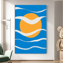 Load image into Gallery viewer, MAP249 Geometric Reflection - canvas wall art
