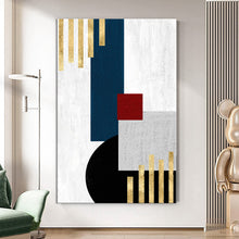 Load image into Gallery viewer, MAP374 Color Geometry - canvas wall art