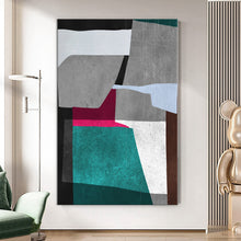 Load image into Gallery viewer, MAP407 Linear Geometry - canvas wall art