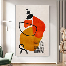 Load image into Gallery viewer, MAP211 Modern Geometry - canvas wall art