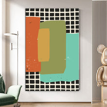 Load image into Gallery viewer, MAP399 Geometric Flow - canvas wall art
