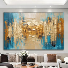 Load image into Gallery viewer, Stretched canvas wall art print – Canvas Wall Art Abstract Painting ABST0075 – Small – 30x20 in (75x50 cm) – Iloski Art LLC