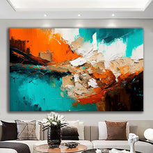 Load image into Gallery viewer, Stretched canvas wall art print – Canvas Wall Art Abstract Painting ABST0066 – Small – 30x20 in (75x50 cm) – Iloski Art LLC