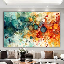 Load image into Gallery viewer, Stretched canvas wall art print – Canvas Wall Art Abstract Painting ABST0069 – Small – 30x20 in (75x50 cm) – Iloski Art LLC