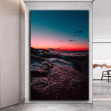 Load image into Gallery viewer, Canvas printed painting, not framed, rolled in tube, subject nature, preries, mountains.